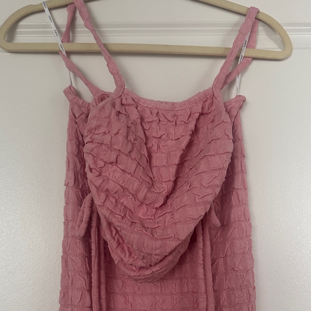 Sabo Skirt Pink Textured Dress
